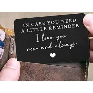 Thin Metal Inspirational Wallet Card